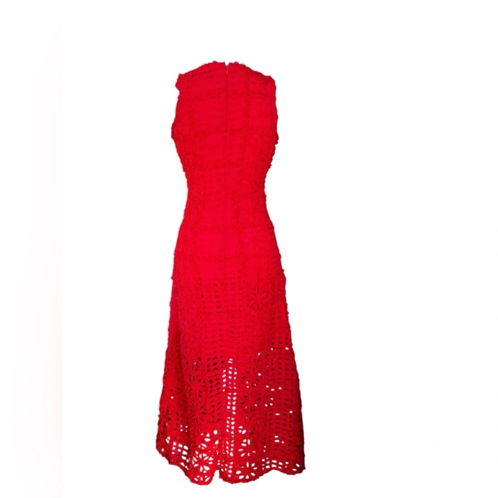 Endless Love Women’s Red Textured Maxi Dress Small NWT MSRP $185 Holiday Party - Picture 2 of 16